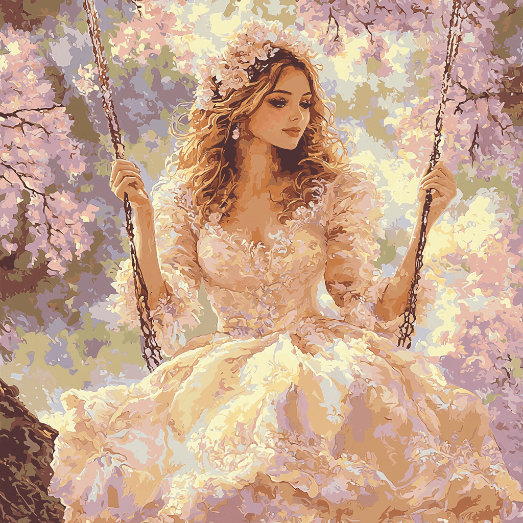 Jean-Honoré Fragonard Inspired Feminine Elegance In Rococo Paint By Numbers Kits