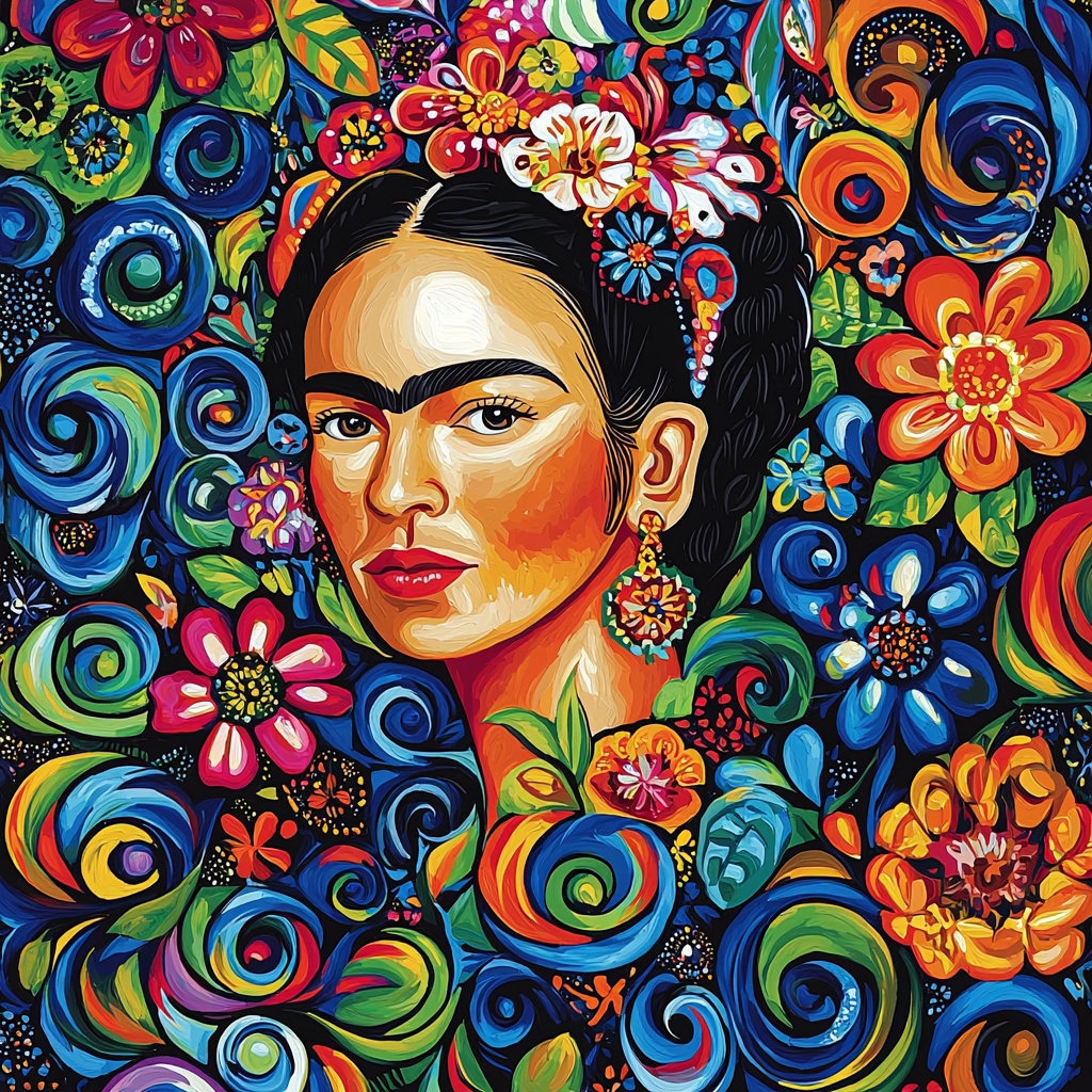Frida Kahlo Inspired Cultural Revival Painting Number Kit