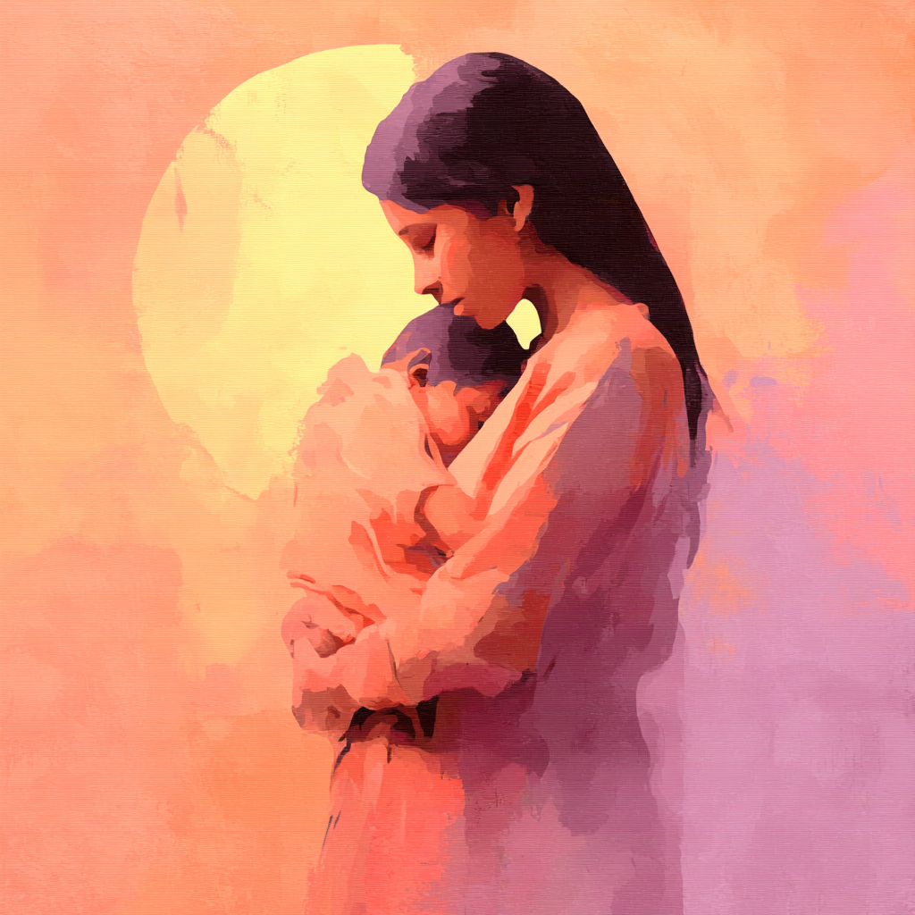 The Love Of A Mother DIY Paint By Numbers