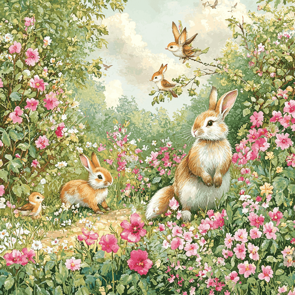 Beatrix Potter Inspired Eloquent Animals Paint By Numbers Kits