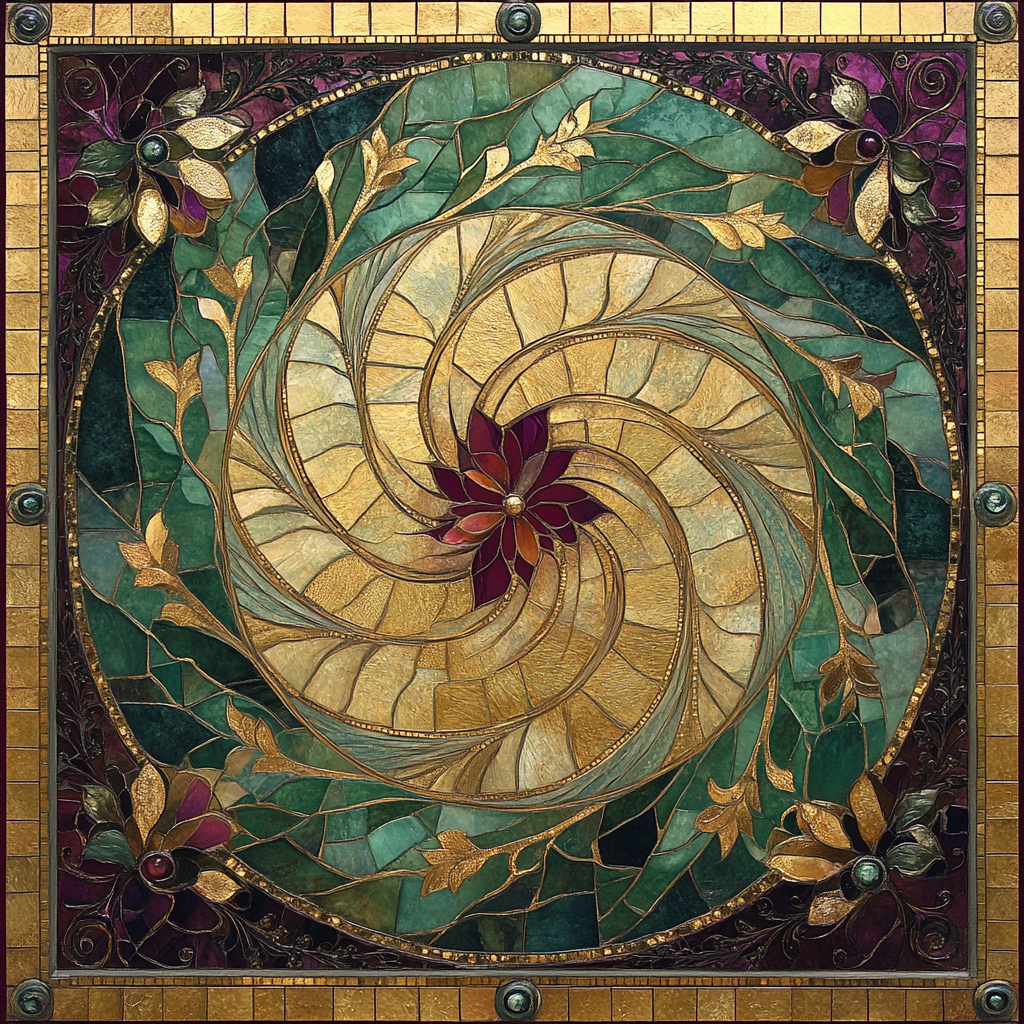 Gustav Klimt Inspired Golden Garden Of Whispers Number painting