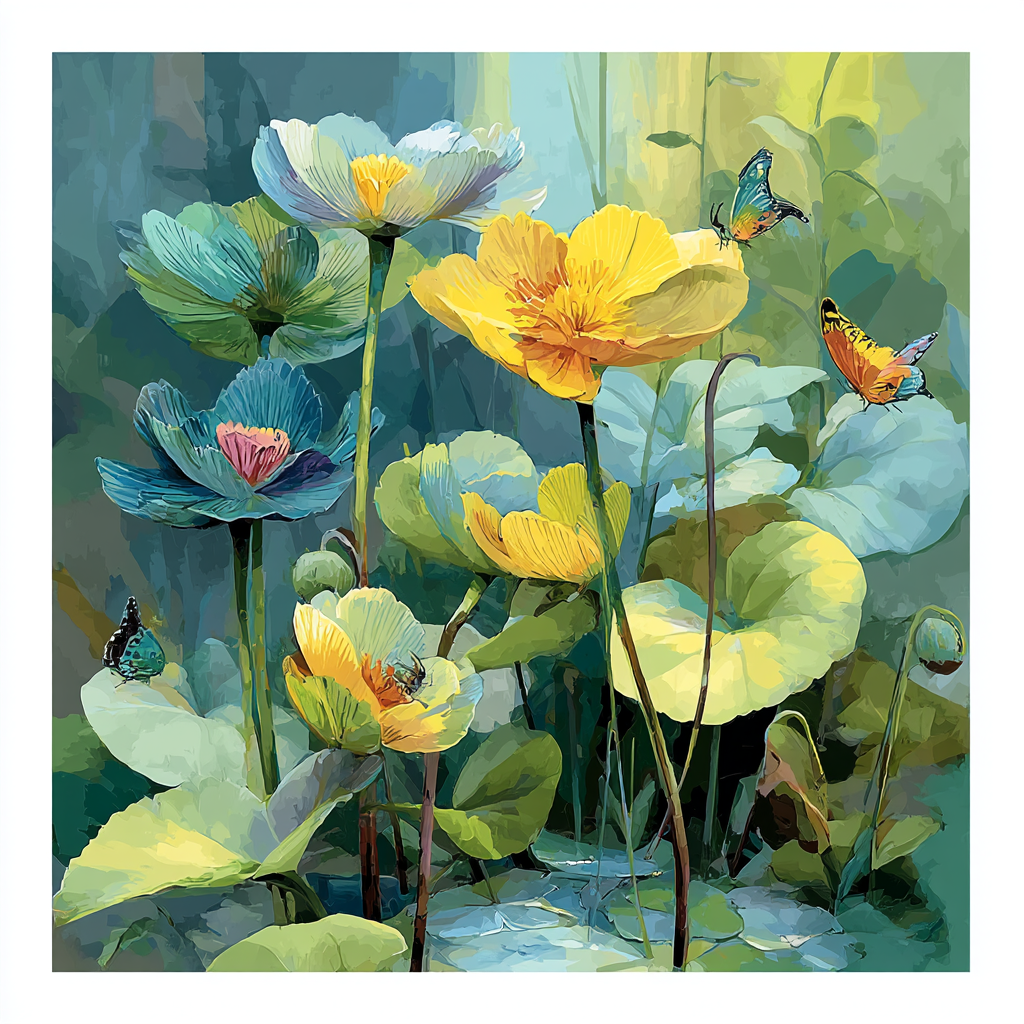 Mommy's Nature Walk Paint By Numbers Art