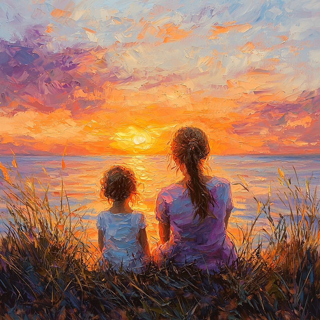 Quiet Moments Together Number Painting