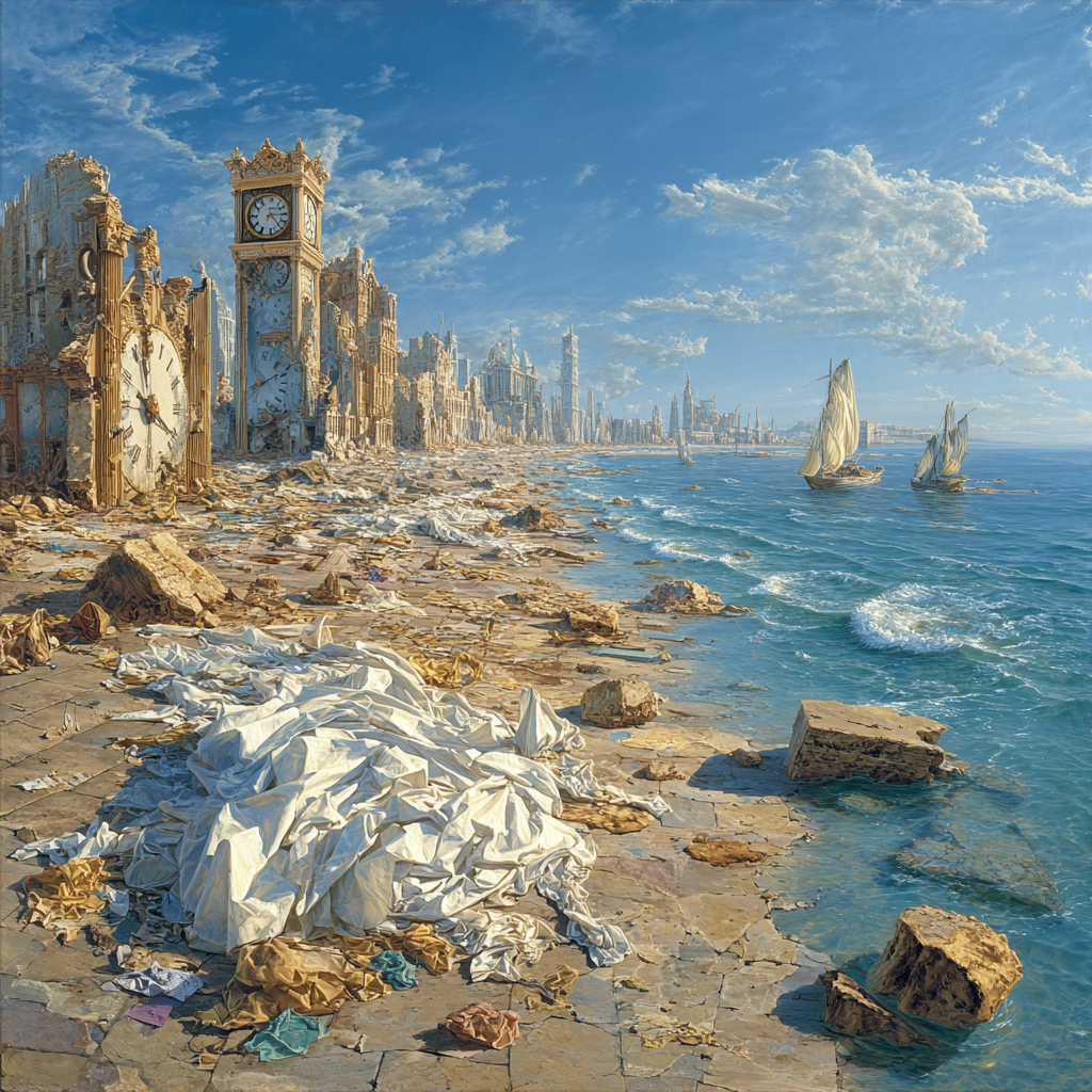 Salvador Dali Inspired Surreal Ocean Dream paint by numbers