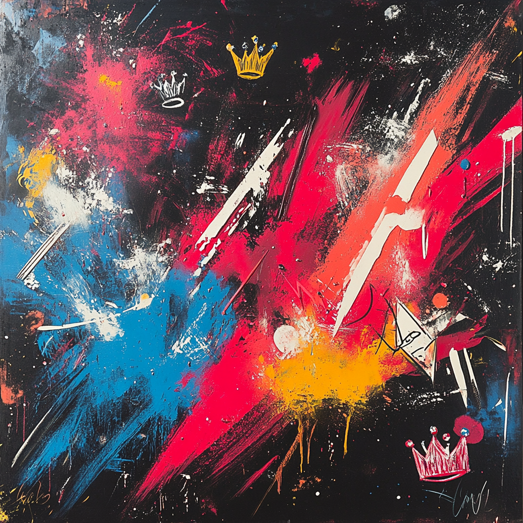 Jean-Michel Basquiat Inspired Cosmic Symphony paint by numbers