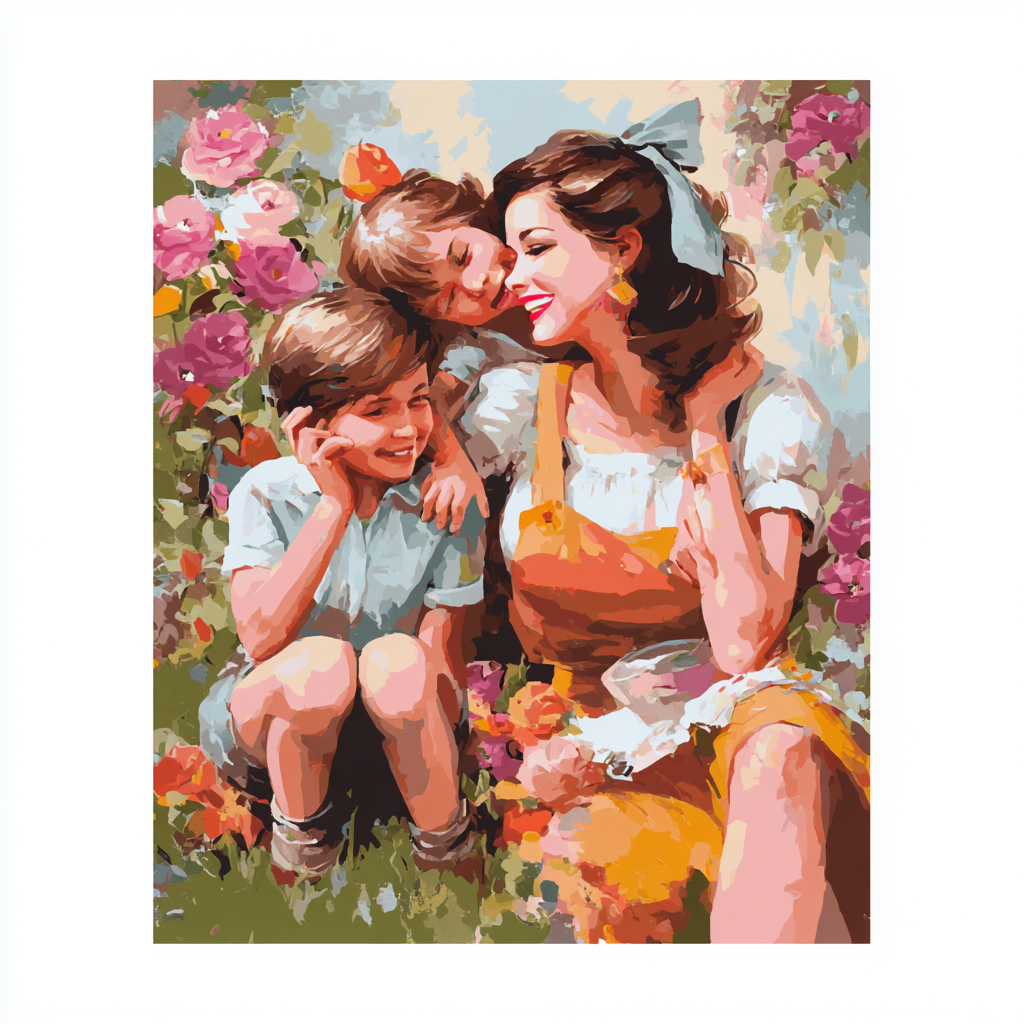 Mommy's Sweethearts Painting By Numbers Kit