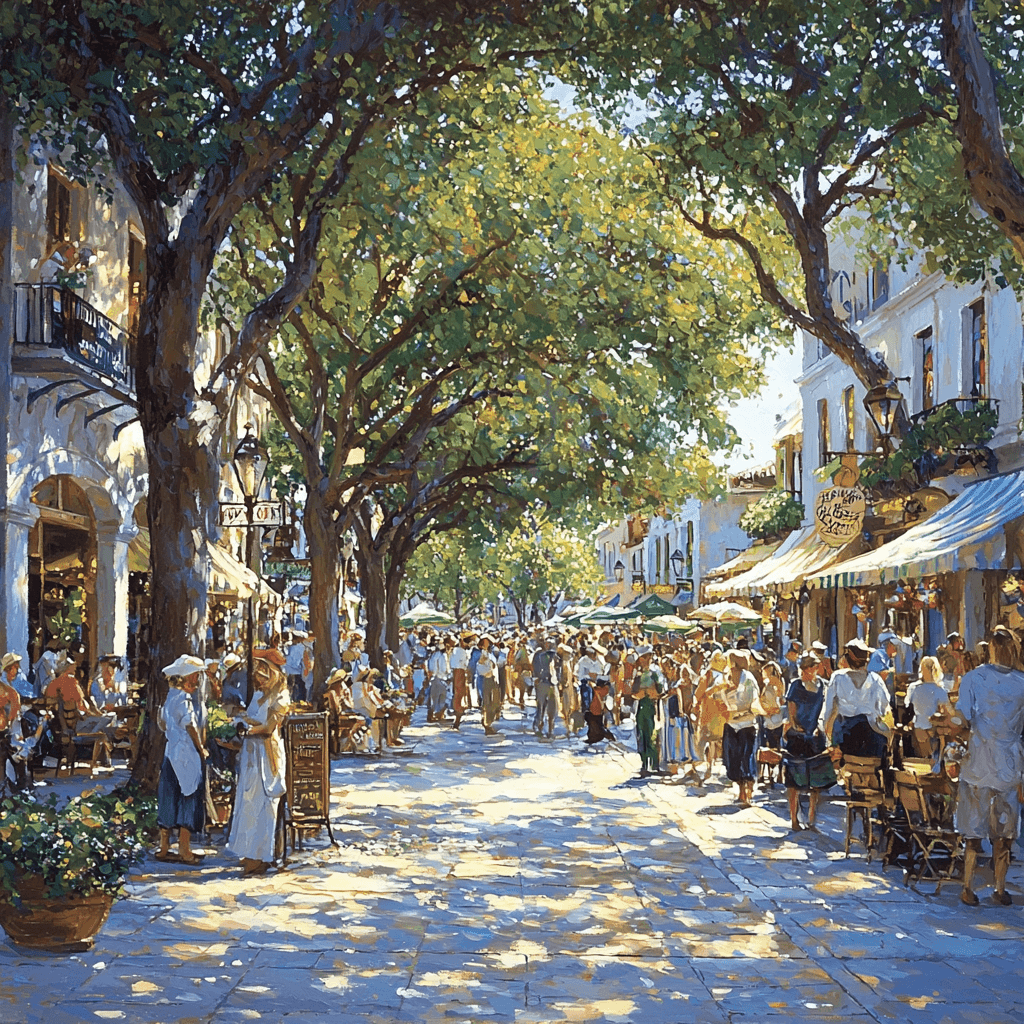 La Rambla - Barcelona Painting By Numbers Kit