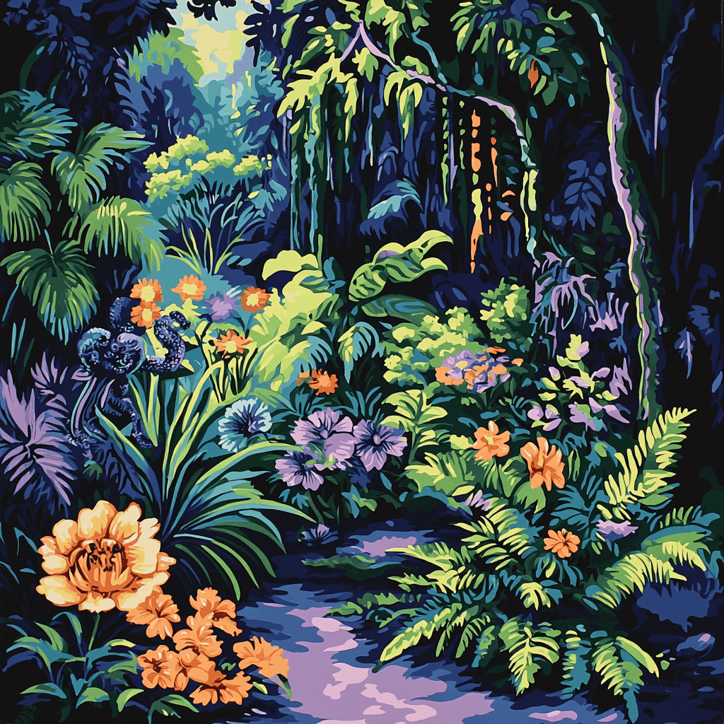 Salvador Dali Inspired Dali's Ethereal Garden Paint By Numbers