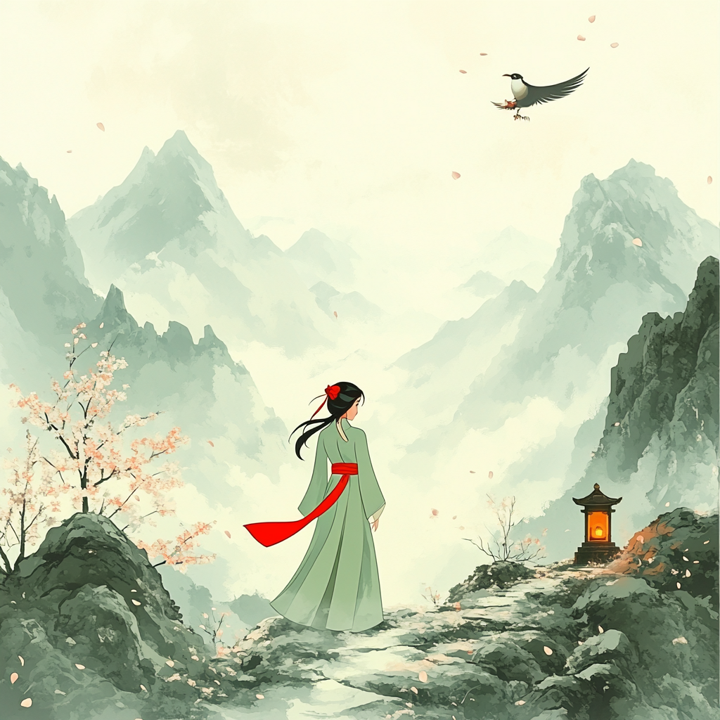 Mulan Courage Trail Number painting