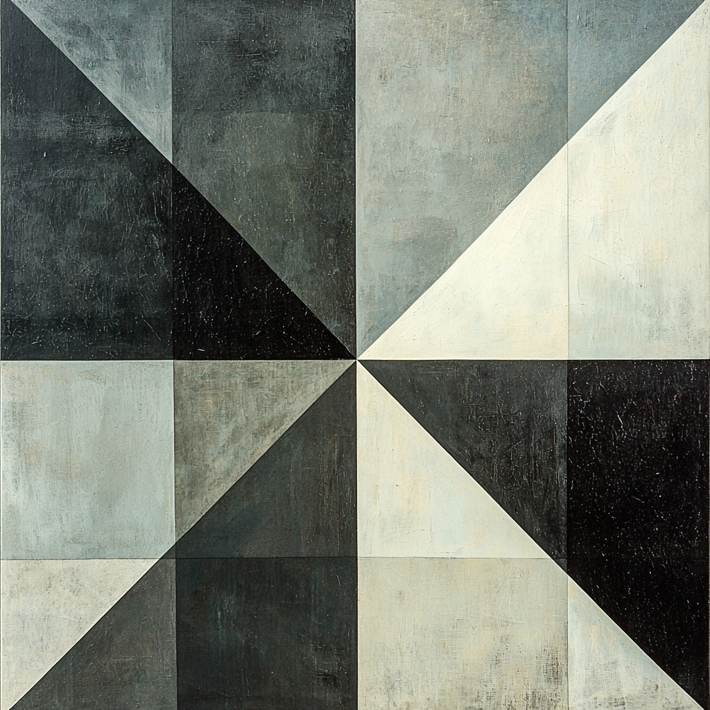 Kazimir Malevich Inspired Subtle Layers Numbered Painting Kits