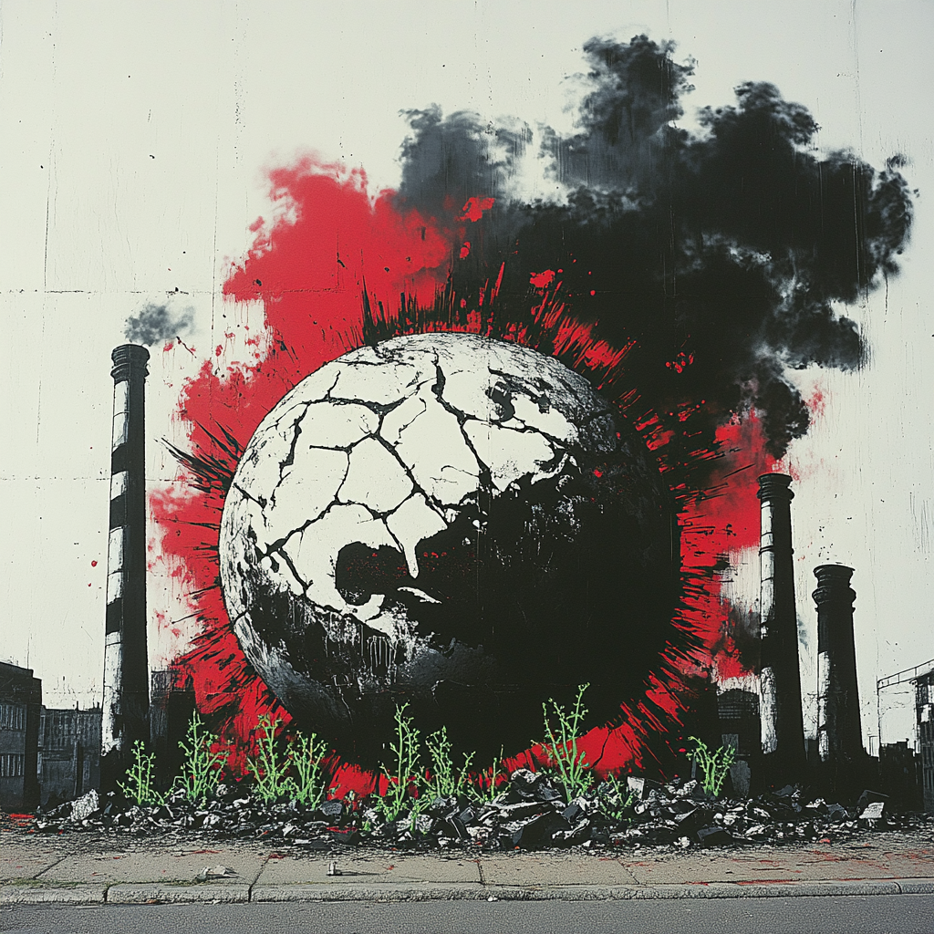 Banksy Inspired Urban Climate Awakening Paint by numbers art