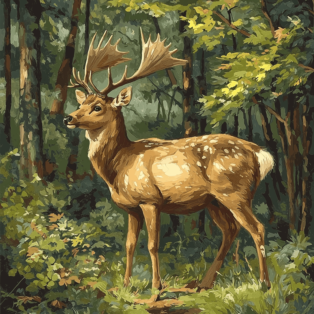 Sir Edwin Landseer Inspired Echoes Of The Wild Paint By Numbers Art