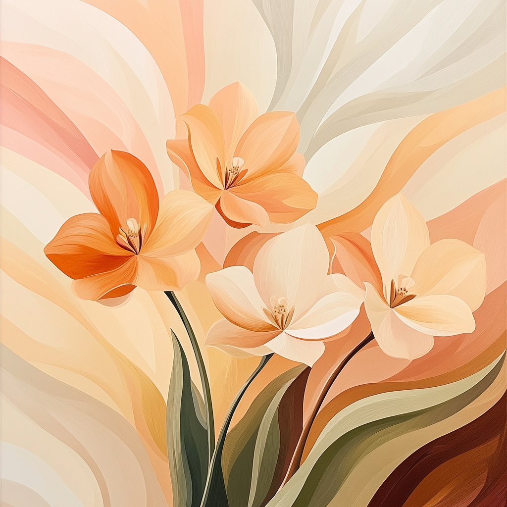 Georgia OKeeffe Inspired Desert Flowers Paint by numbers kits