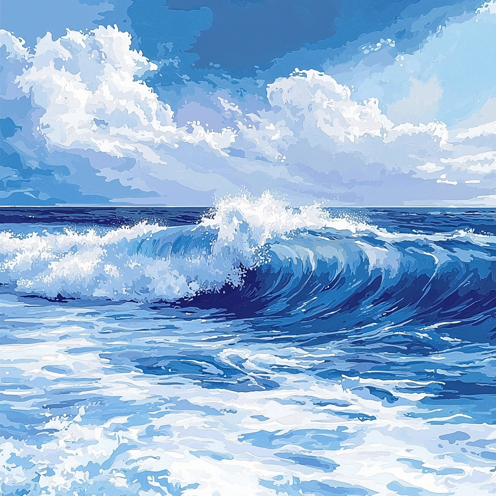 Edgar Degas Inspired Calm Among Waves Painting By Numbers Kit