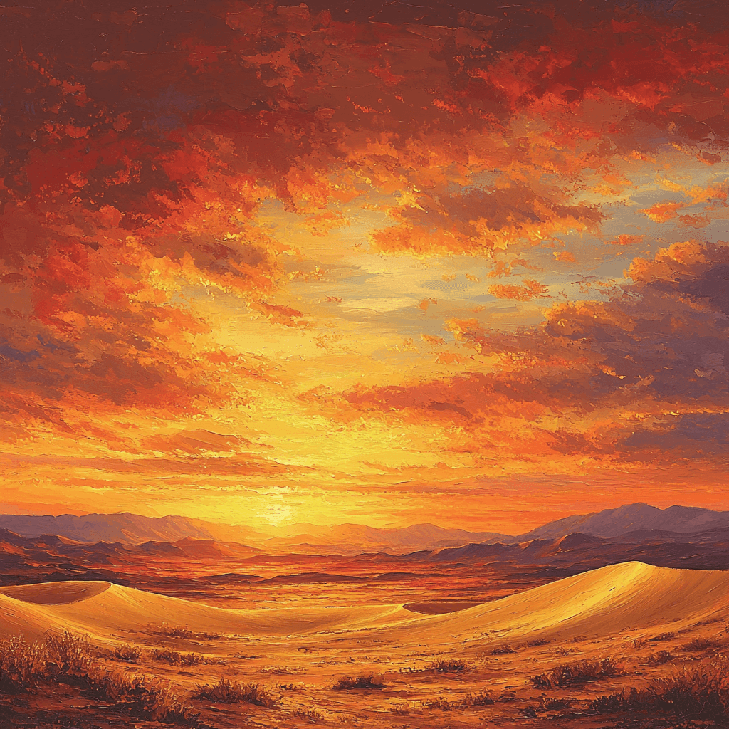 Frederic Edwin Church Inspired Majestic Desert Landscape Paint By Numbers Kits