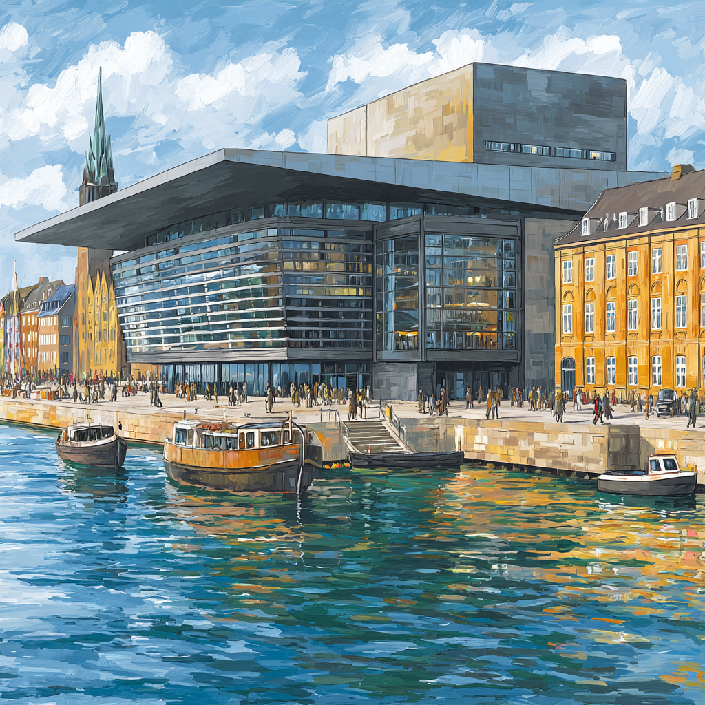 Copenhagen Opera House Paint By Number