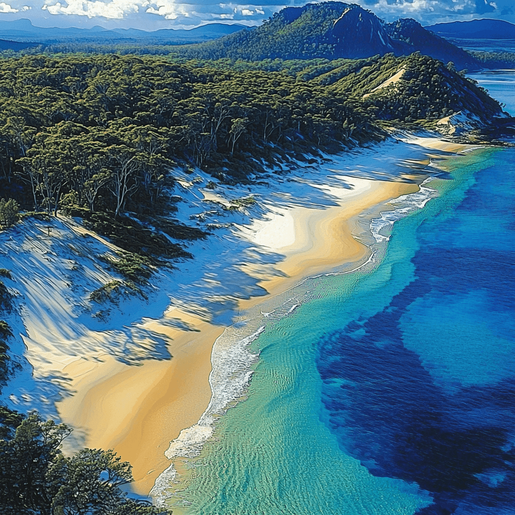 Fraser Island - Queensland Paint By Numbers