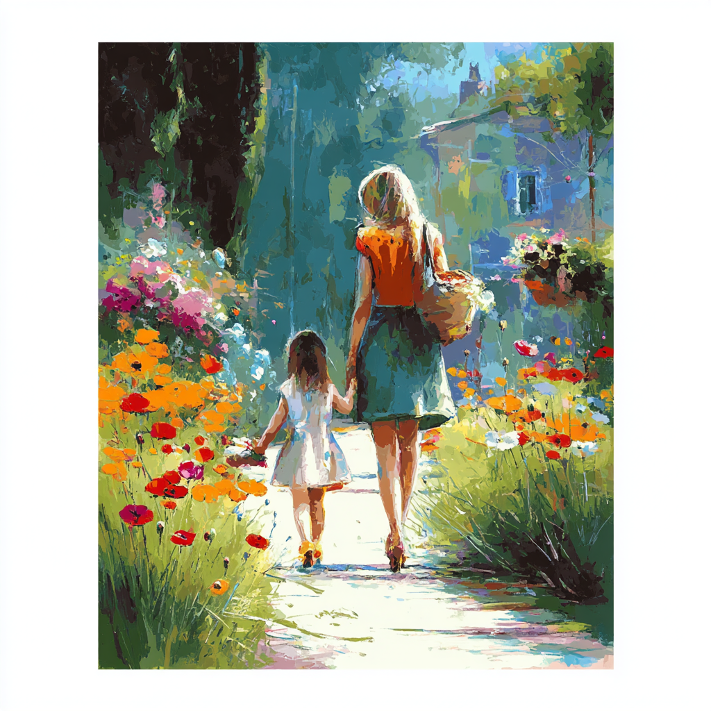 A Walk In The Garden Paint By Numbers