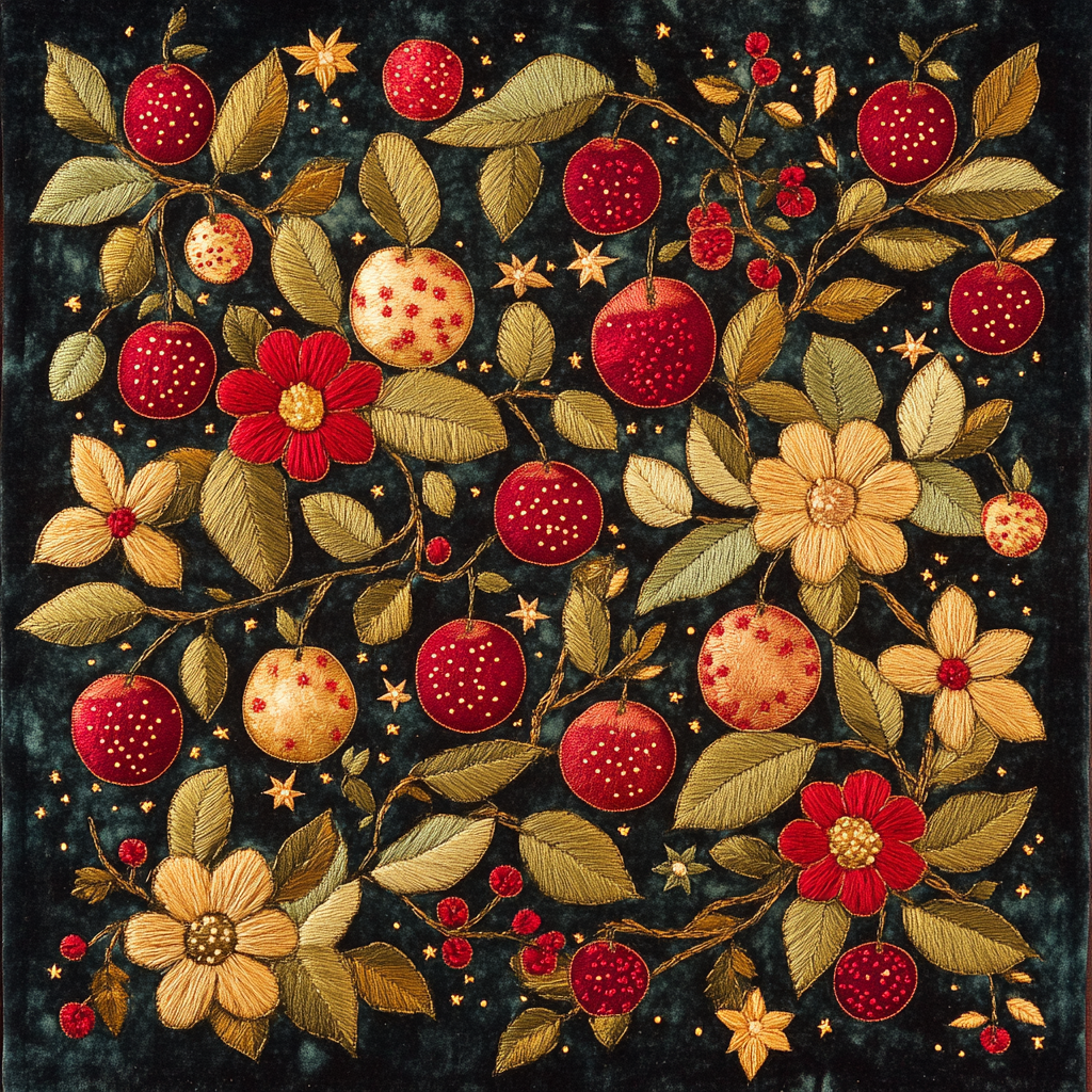Frida Kahlo Inspired Embroidered Galaxy Orchard Painting by numbers kit