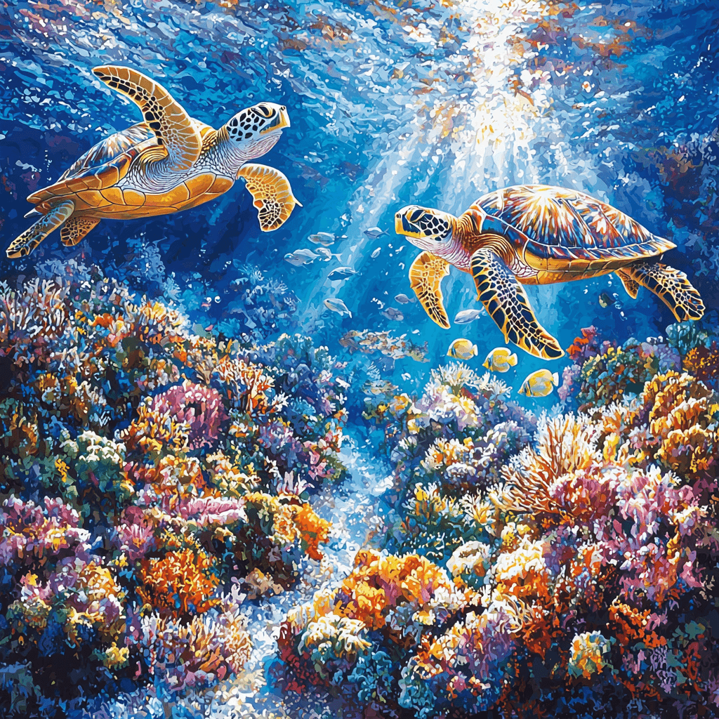 Great Barrier Reef - Australia Painting By Numbers Kit