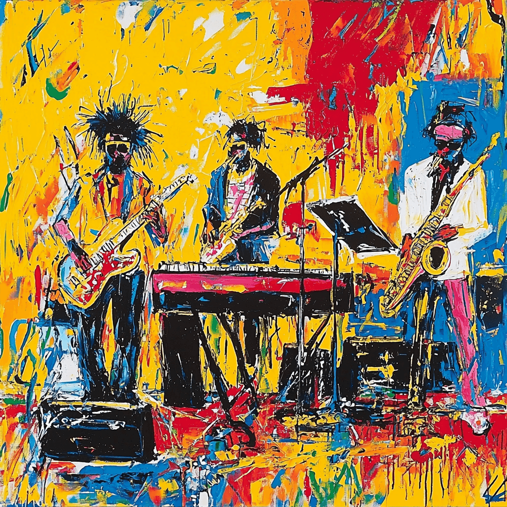Jean-Michel Basquiat Inspired Jazz Vibes Paint By Numbers Art