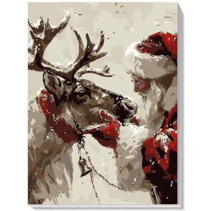 Pack Of 4 Christmas Paint By Numbers Set 