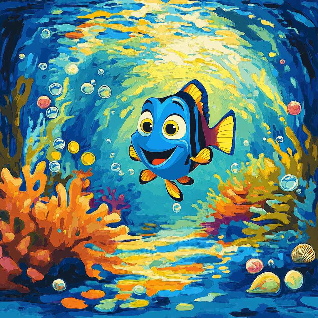 Dory Reef Race paint by color