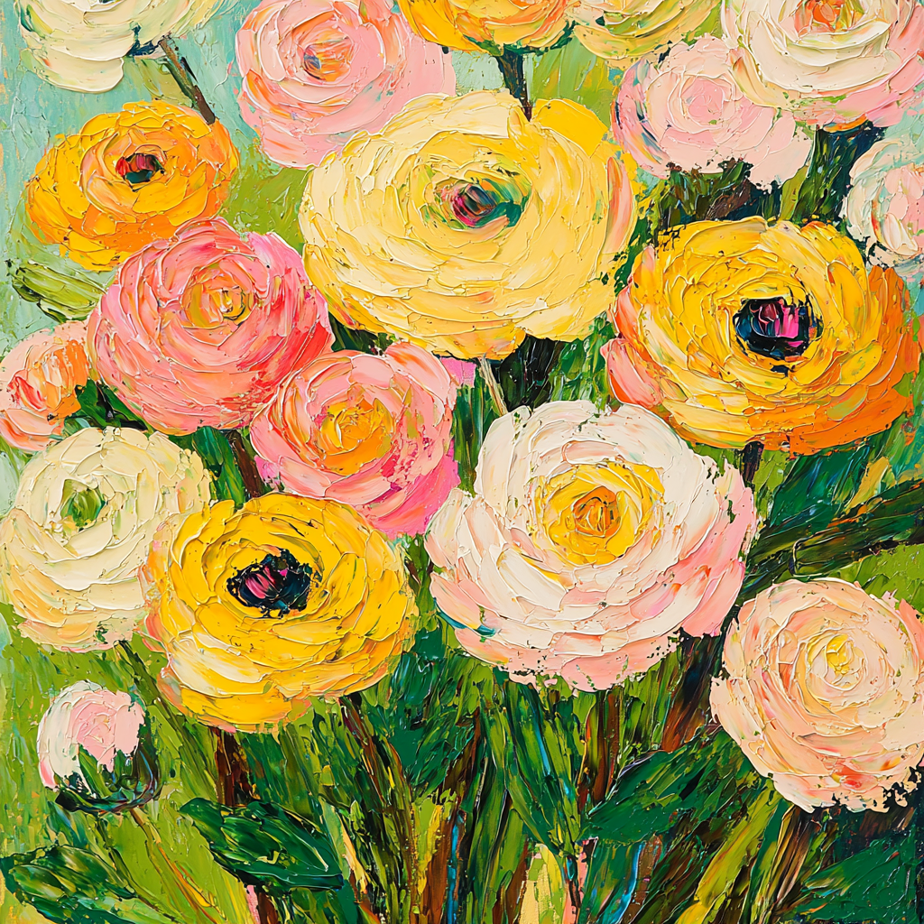 Van Gogh Inspired Radiant Floral Dream Paint By Number