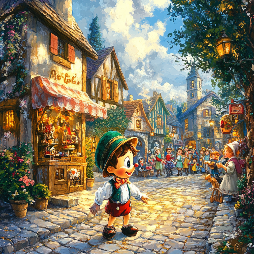 Pinocchio Honest Smile paint by number