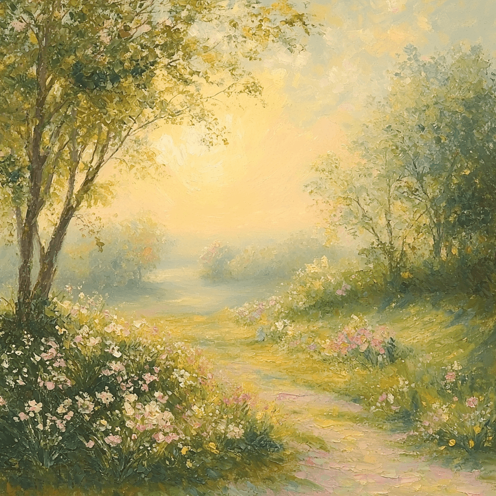 Renoir Inspired Pastel Meadow - DIY Painting By Numbers Kit