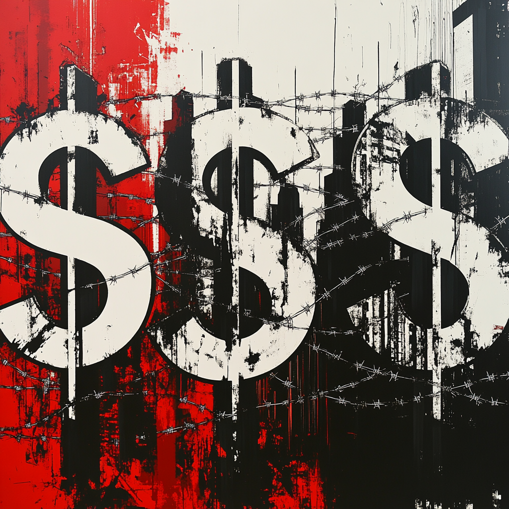 Banksy Inspired Corporate Greed Painting by numbers kit