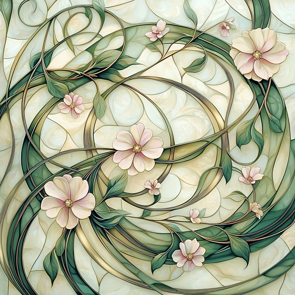 Alphonse Mucha Inspired Mystic Flora Symphony Paint By Numbers