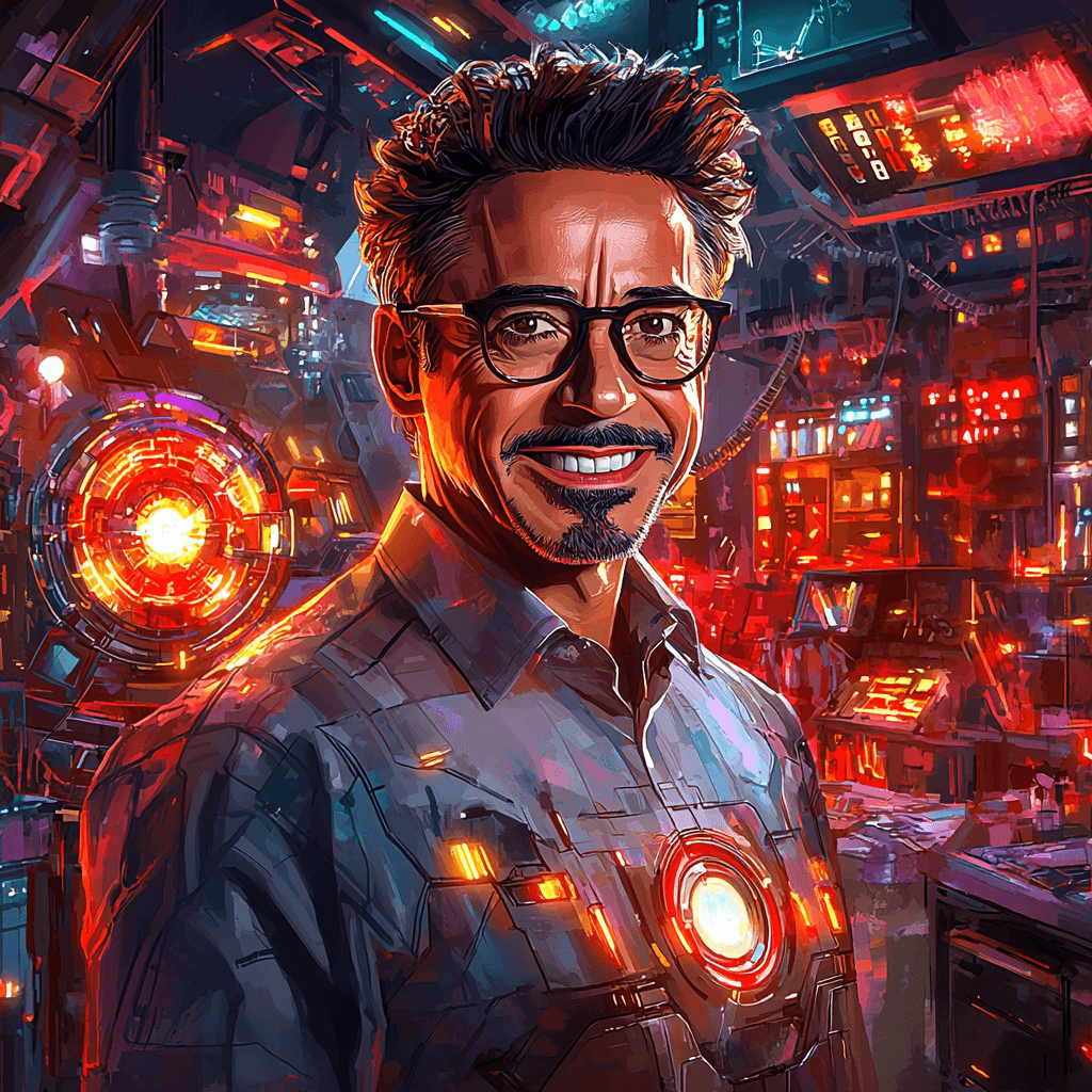 Robert Downey Jr.: The Iconic Iron Legacy Paint By Numbers Art