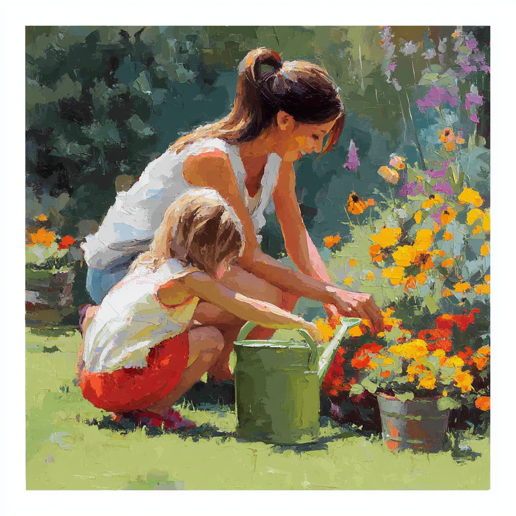 Mommy's Love Blossoms Painting By Numbers Kit