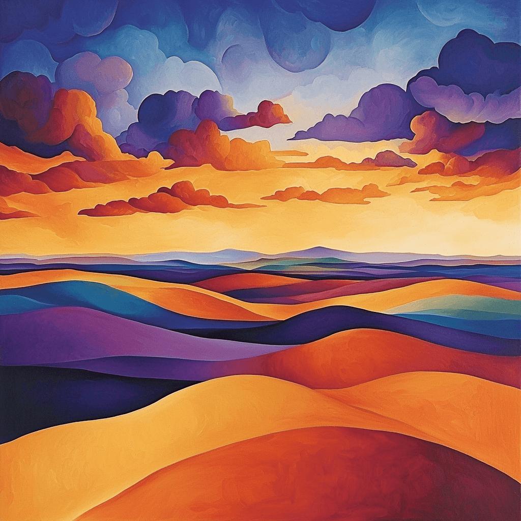 O'Keeffe Inspired Bold Horizons Paint By Numbers Kits