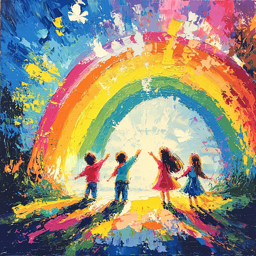 A Rainbow Of Memories Paint By Numbers Art