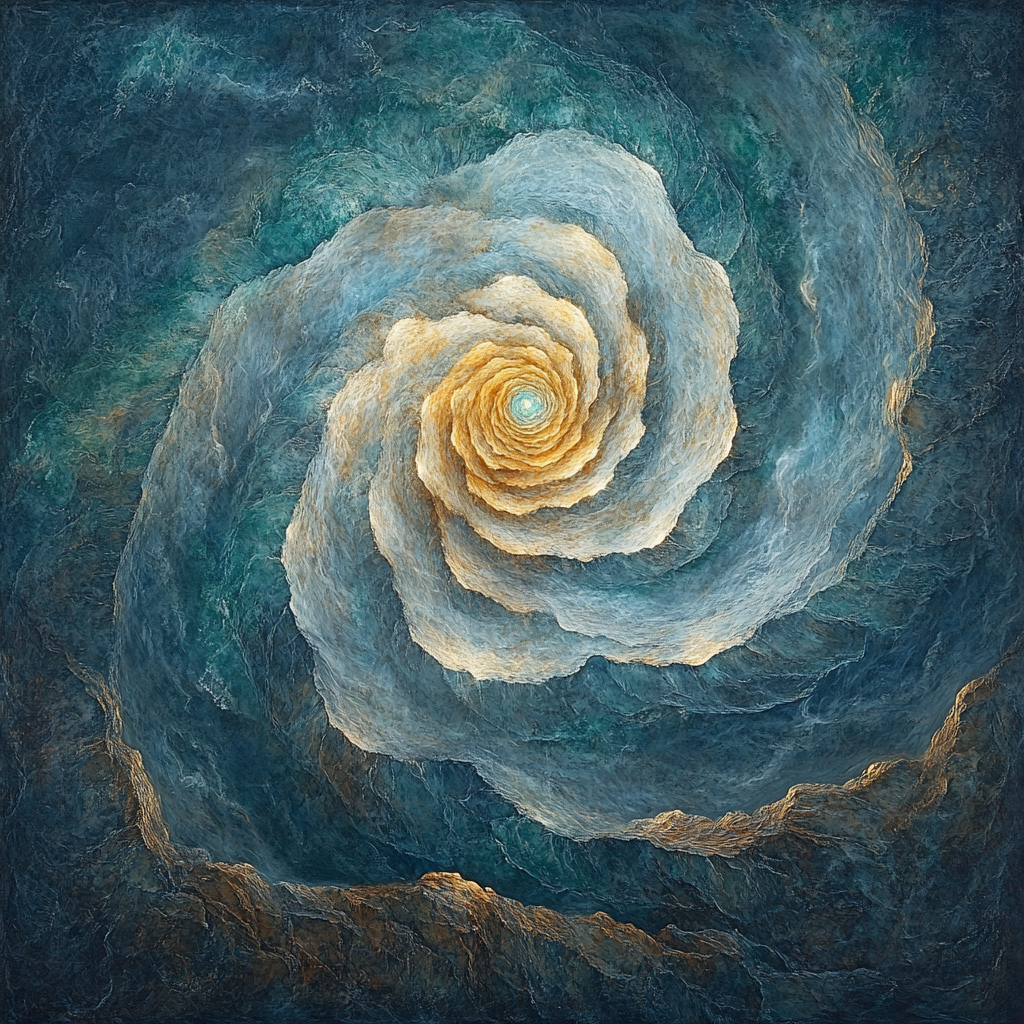 Michelangelo Inspired Nebular Vortex paint by color