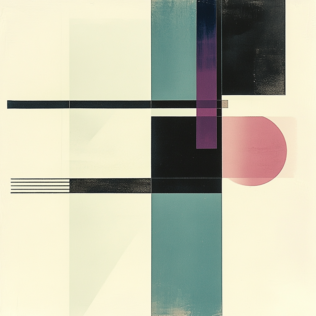 Kazimir Malevich Inspired Void And Prism Study DIY paint by numbers