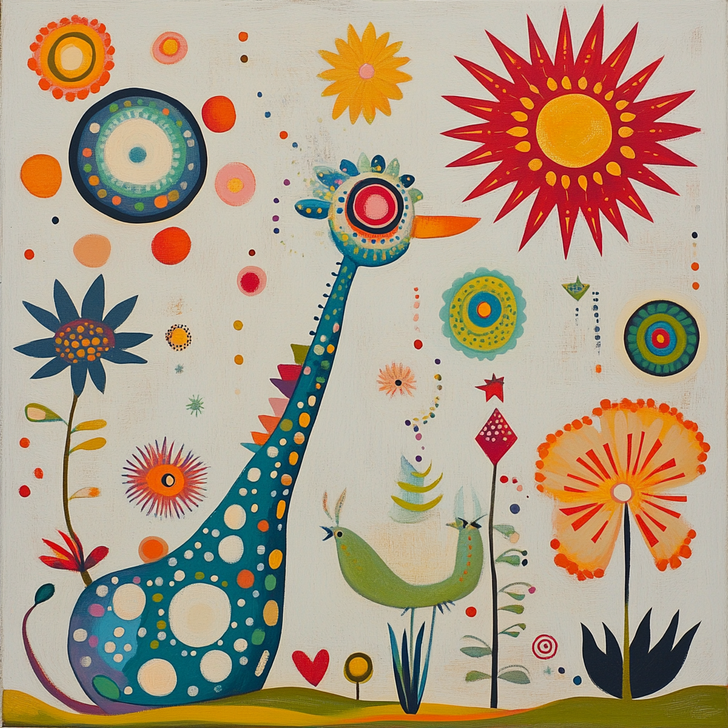 Miro Inspired Circus Of Planets paint by color
