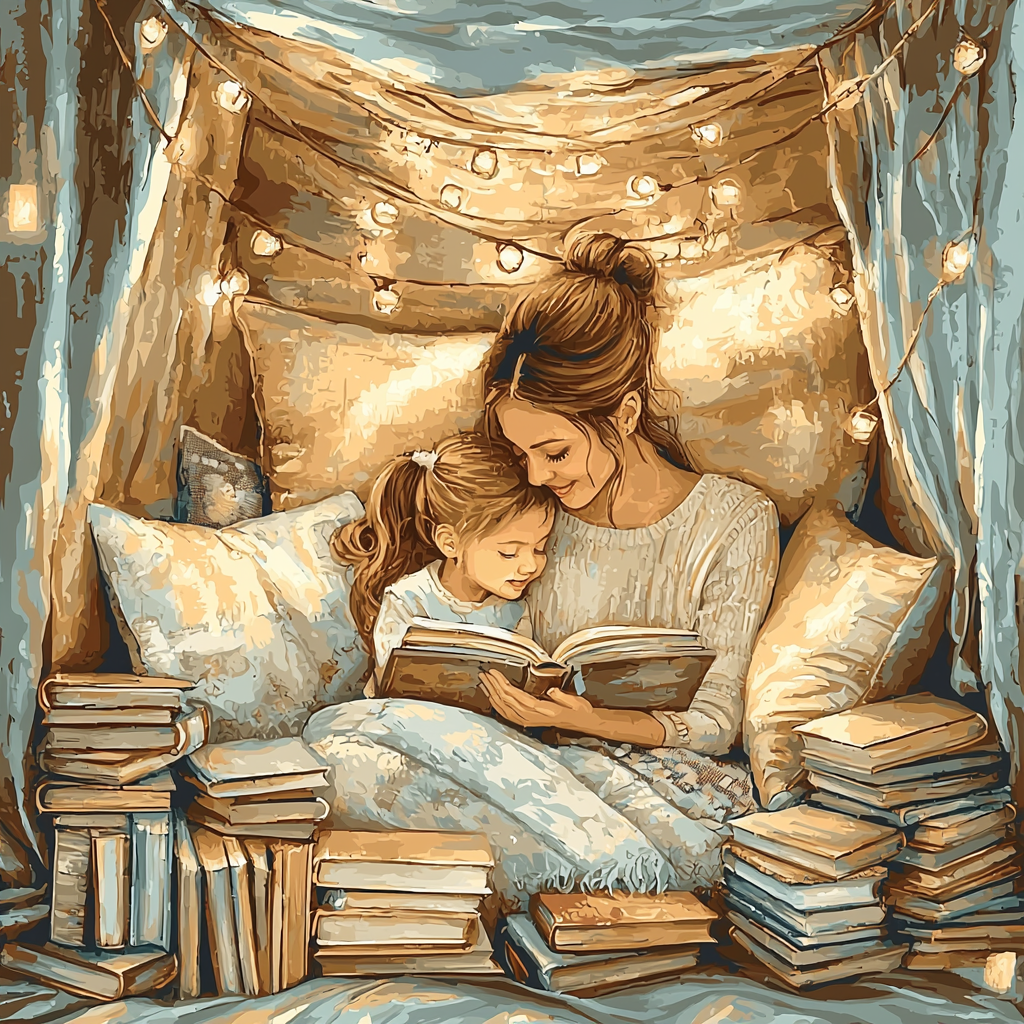 A Cozy Evening Together DIY Paint By Numbers