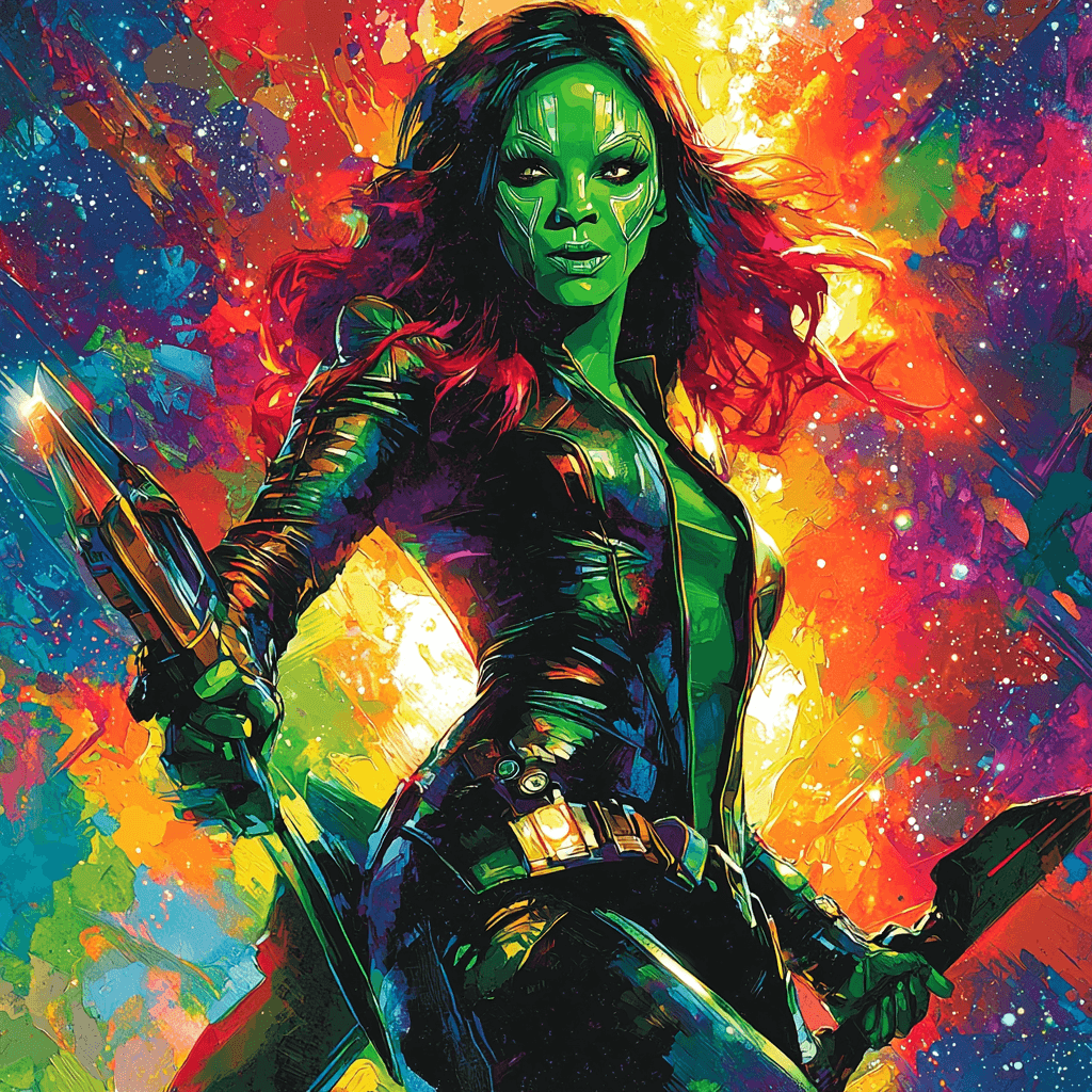 Zoe Saldana: Dancing Through The Stars DIY Paint By Numbers