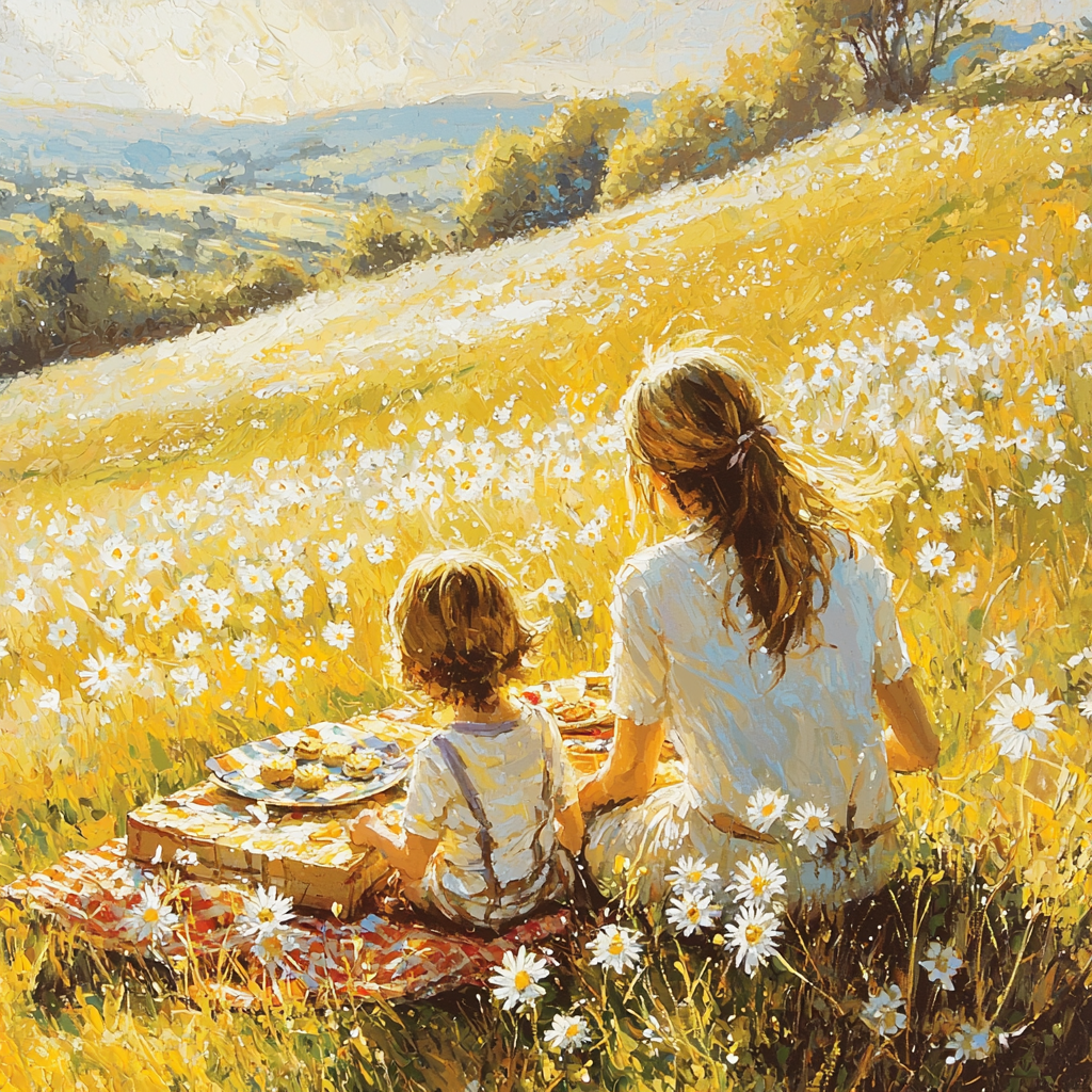 In A Field Of Sunshine Painting Number Kit