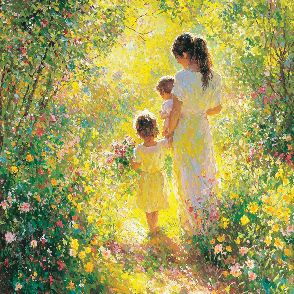 Sunlit Garden Of Joy Painting Number Kit