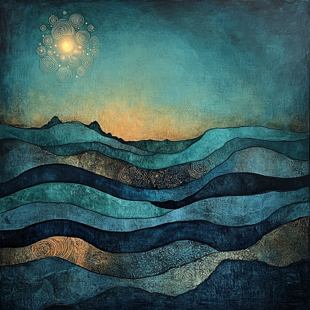 Max Ernst Inspired Subterranean Ocean DIY paint by numbers