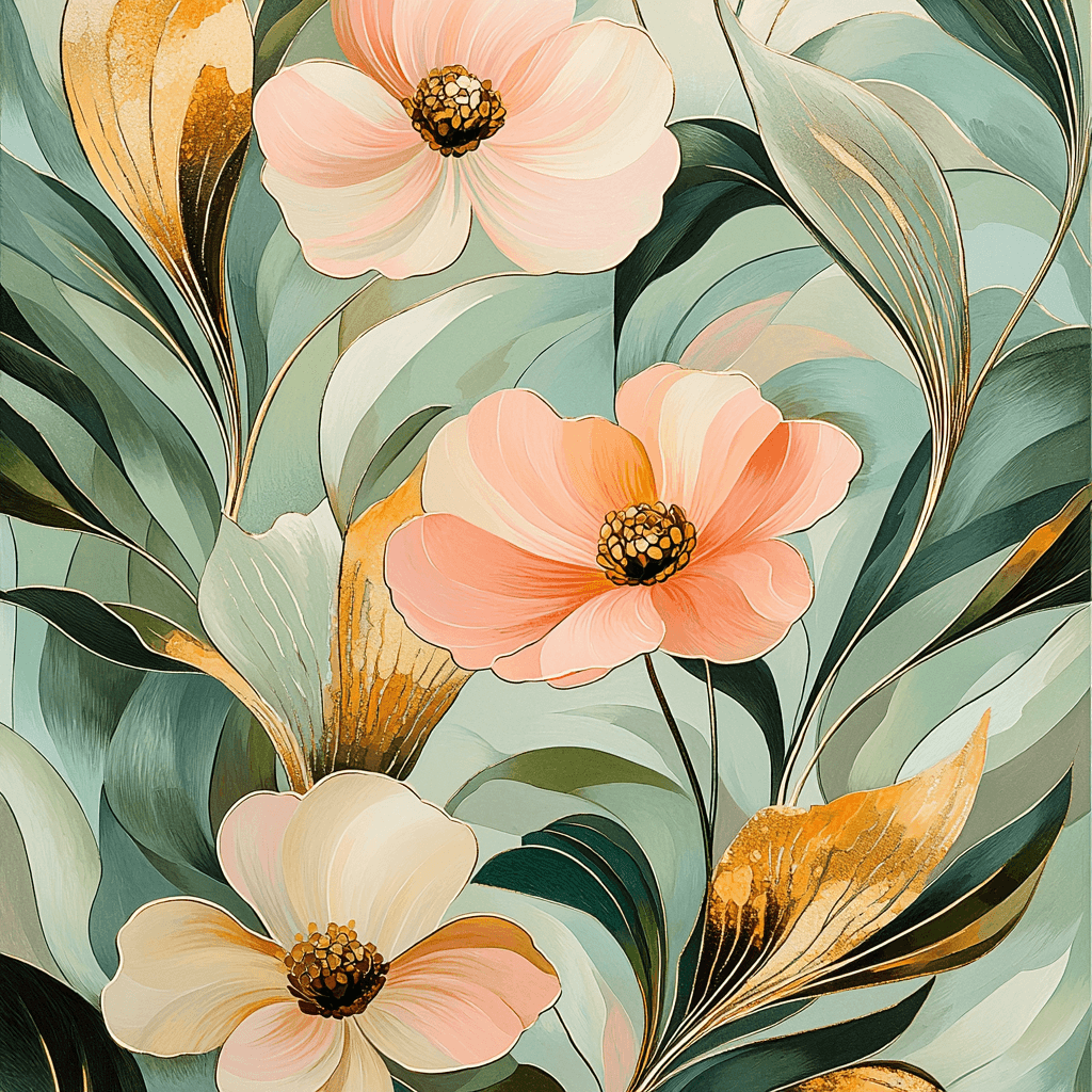Alphonse Mucha Inspired Eloquent Patterns Of Nature Paint By Numbers