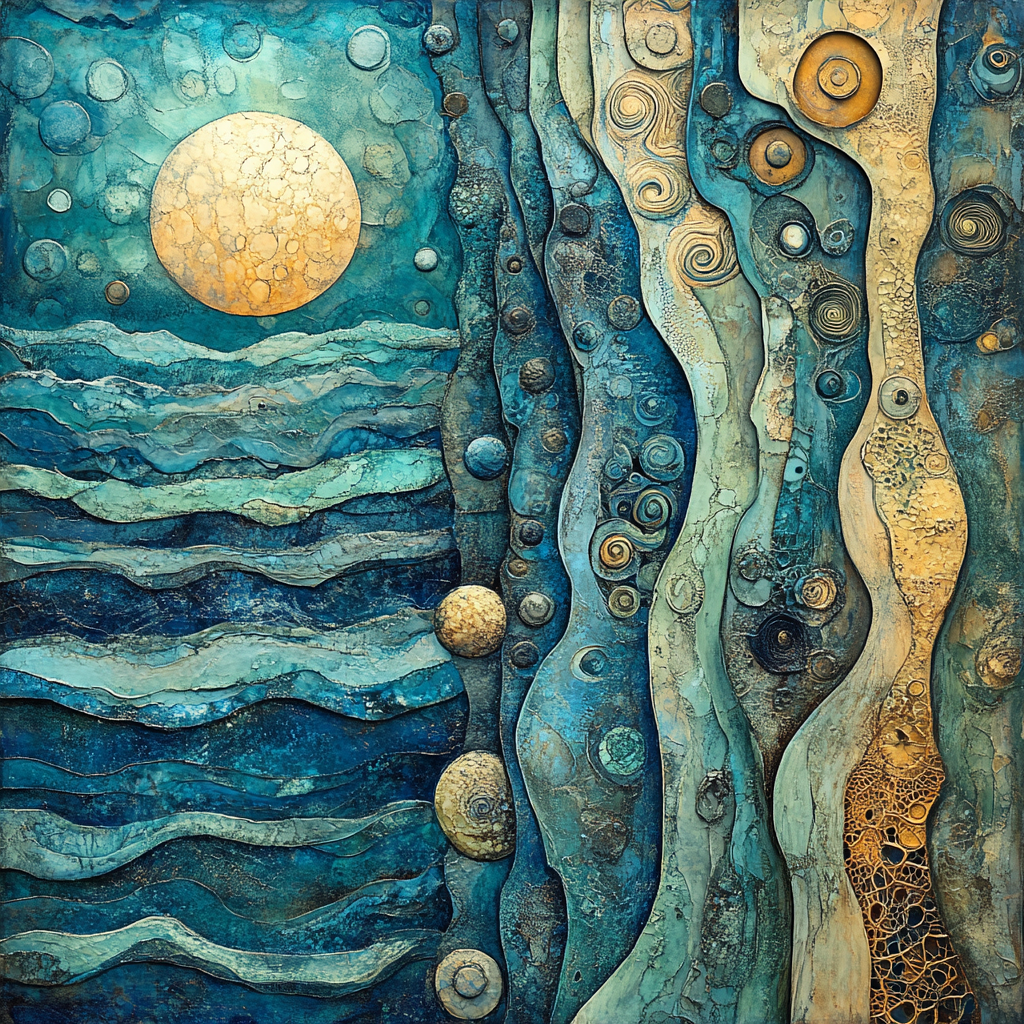 Max Ernst Inspired Surreal Underwater World Paint by numbers art