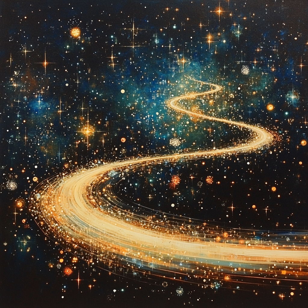 Eve Starfield Flight Painting by numbers kit