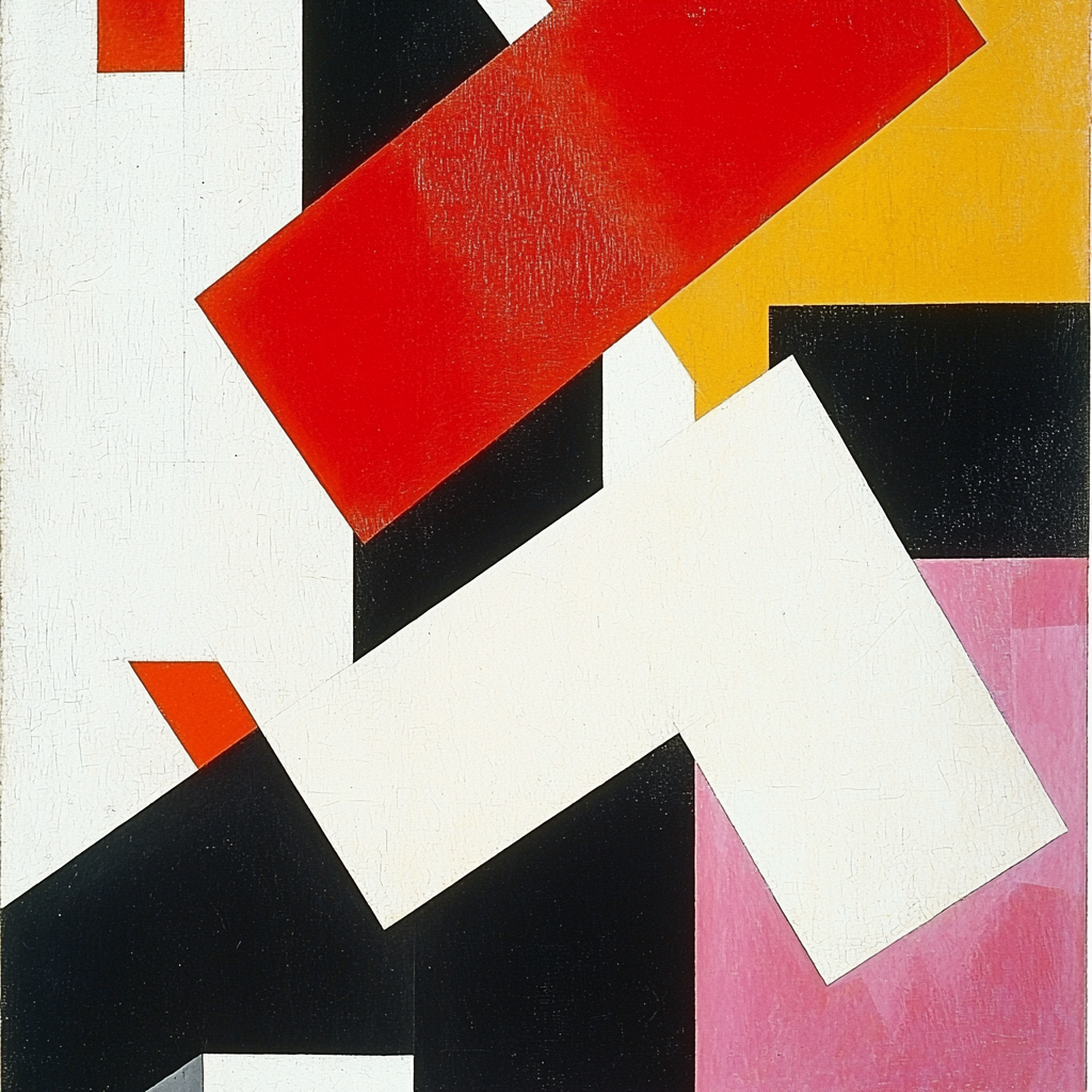 Kazimir Malevich Inspired Abstract Illumination Paint By Numbers Kits