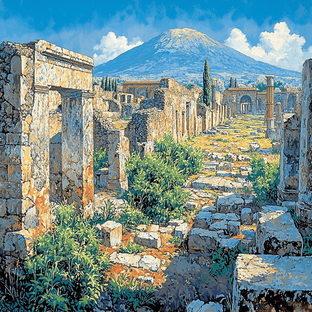 Pompeii Archaeological Site Paint By Color