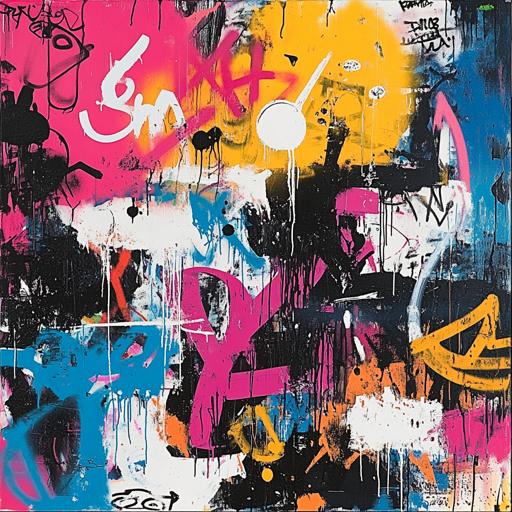 Jean-Michel Basquiat Inspired Street Parade Paint by numbers kits